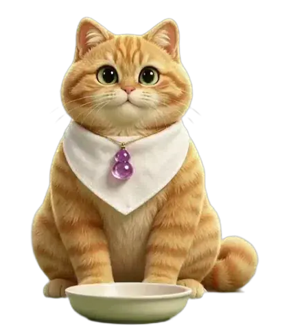 懒喵桌面宠物：一只橘猫安静地趴在 Windows 桌面上，陪你上班和摸鱼