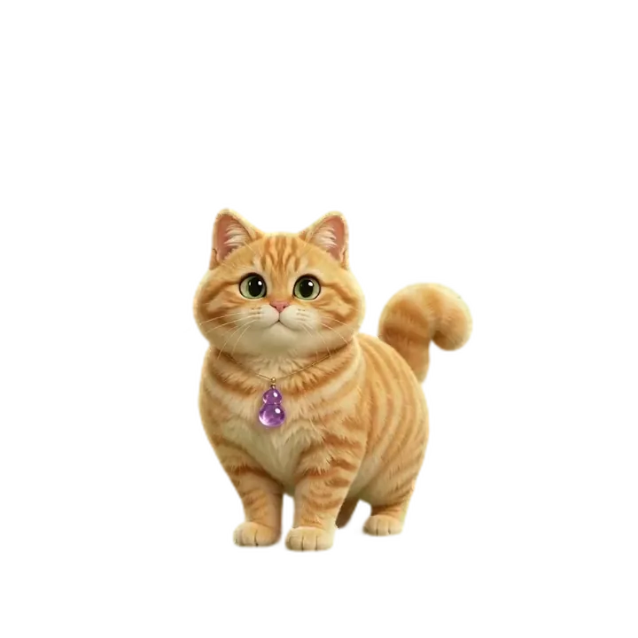 懒喵桌面宠物逗猫互动动画：猫追着逗猫棒扑来扑去